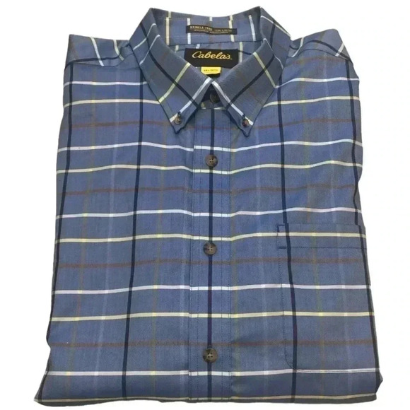 CABELA’S- Plaid Long Sleeve Button Front (2XL/2TG) - Picture 2 of 7